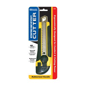 [LMD-120] Bazic Steel Top Multipurpose Cutter W/ Cushion Grip (12)